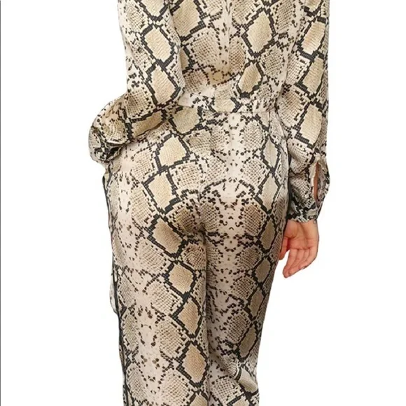 Kyle x Shahida Snakeprint Jumpsuit
